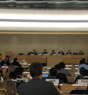 Al-Haq receives the Human Rights and Business Award during the 8th Business and Human Rights Forum, Geneva