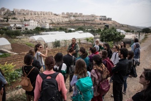 Settlement exposure visit in the village of Wadi Fukkin, Bethlehem in May 2018