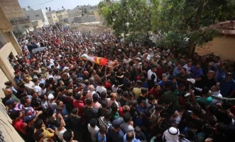 Funeral of Muhammad Bisharat,23, killed by the IOF on 24 October 2018.