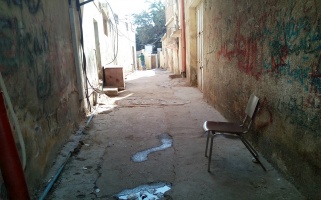 Image of the alleyway towards which the IOF dragged Yassin Saradih (Al-Haq 2018).
