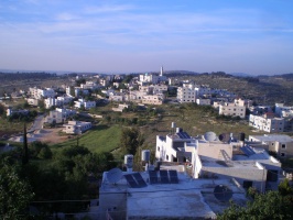 The Palestinian village of Kobar, north of Ramallah. Source: Online.