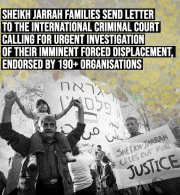 Sheikh Jarrah Families Send Letter to the International Criminal Court Calling for Urgent Investigation of their Imminent Forced Displacement, Endorsed by 190 Organisations