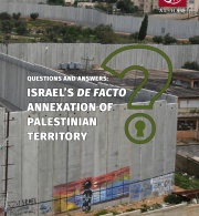 Questions and Answers: Israel’s De Facto Annexation of Palestinian Territory