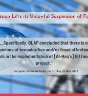 European Commission Lifts its Unlawful Suspension of Funding for Al-Haq