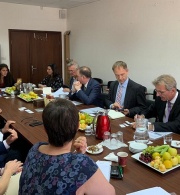 Palestinian Civil Society Meet with the German Minister of State at the German Federal Office