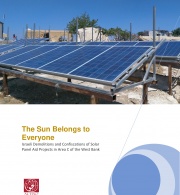 The Sun Belongs to Everyone: Israeli Demolitions and Confiscations of Solar Panel Aid Projects in Area C of the West Bank