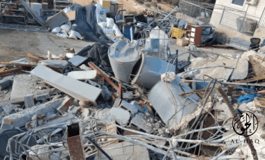 SPECIAL FOCUS: Consolidating Annexation of the West Bank: Israel’s Demolitions in Area B