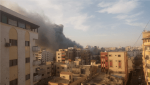 Israeli airstrikes over Gaza city on Sunday, 5 May 2019 – Al-Haq (c) 2019