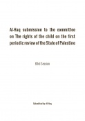 Al-Haq's report to the Committee on the Rights of the Child on the initial report submitted by the State of Palestine