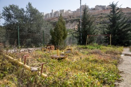 Israel prevented the people of Wadi Foukin from using the children's park while on top of the mountain, Bitar Illit Israeli settlement keeps expanding