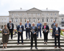 Photo: The Joint Oireachtas Committee on Foreign Affairs and Defence outside the Irish Parliament. https://bit.ly/3xHNadr