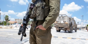 israeli soldiers in Sebastia, Nablus. Photo: Bassam Almohor