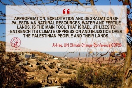 Protection of Natural Resources against Adverse Effects of Climate Change in Palestine: A Perspective Based on International Law