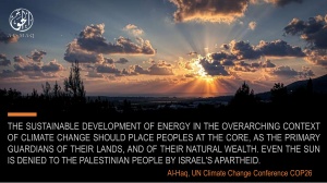 COP26: Destruction of Solar Panels in Area C of the West Bank, An Attempt to Undermine Palestinian Development of Sustainable Energy