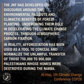 COP26: Jerusalem Wildfires in Summer 2021, When Climate Change-Related Wildfires Expose the JNF’s Colonial Afforestation Project