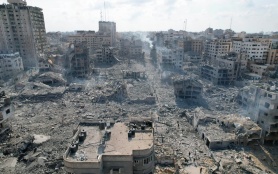 Al-Rimal after October 10 devastation. Credit: Anadolu (https://www.telegraph.co.uk/world-news/2023/10/11/rimal-gaza-hamas-israeli-bombardment-palestinian/) 