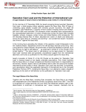 Operation Cast Lead and the Distortion of International Law