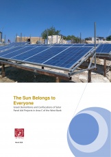 The Sun Belongs to Everyone: Israeli Demolitions and Confiscations of Solar Panel Aid Projects in Area C of the West Bank