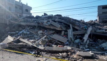 Destruction of Al-Rahma building in Gaza by Israeli missiles fired on 12 November 2018. Photo taken by Al-Haq on Tuesday, 13 November 2018 – (c) Al-Haq 2018.