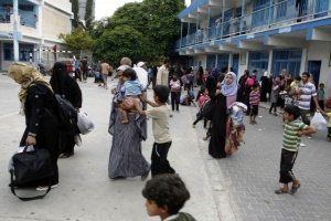 Gaza_UNRWA_Emergency_Shelter_Bombed