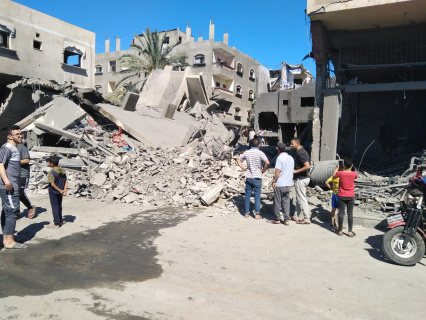 Ruthless Attack on Al-Rimal Neighbourhood, Gaza City, Israeli Occupying Forces (IOF) Targeted Civilian Residential, Commercial and Industrial Facilities throughout the Gaza Strip