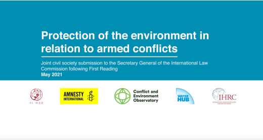 Joint Submission: Protection of the environment in relation to armed conflicts