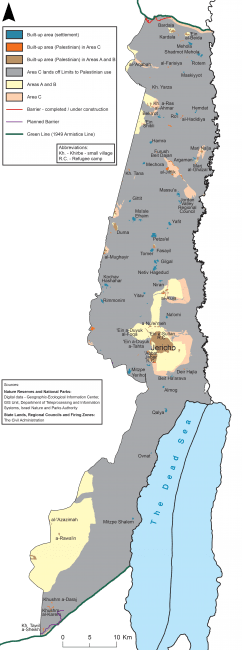 Jordan Valley map. Source: B'Tselem. https://www.btselem.org/sites/default/files2/201309_jordan_vally_blocked_land_map_eng.pdf